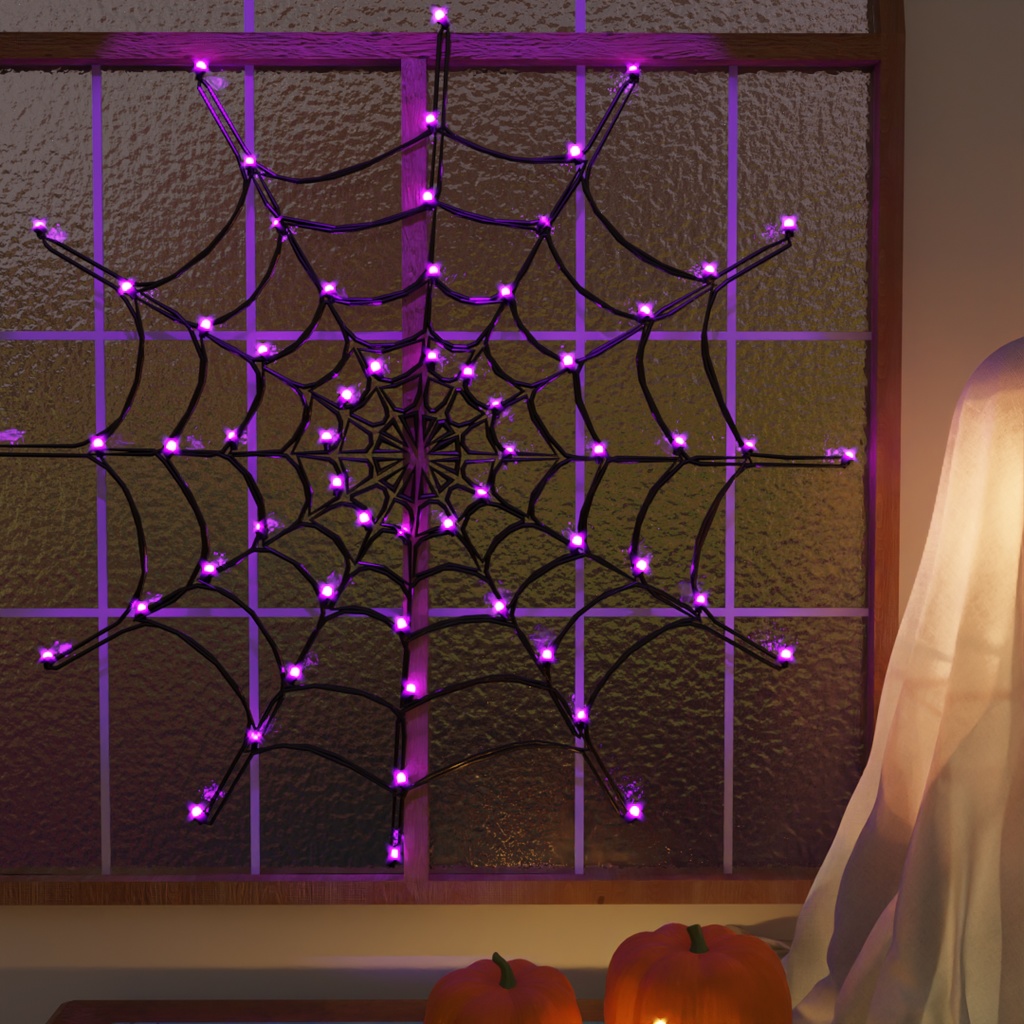 【Blender】 ハロウィンのクモの巣ライト Halloween Spider Web Light