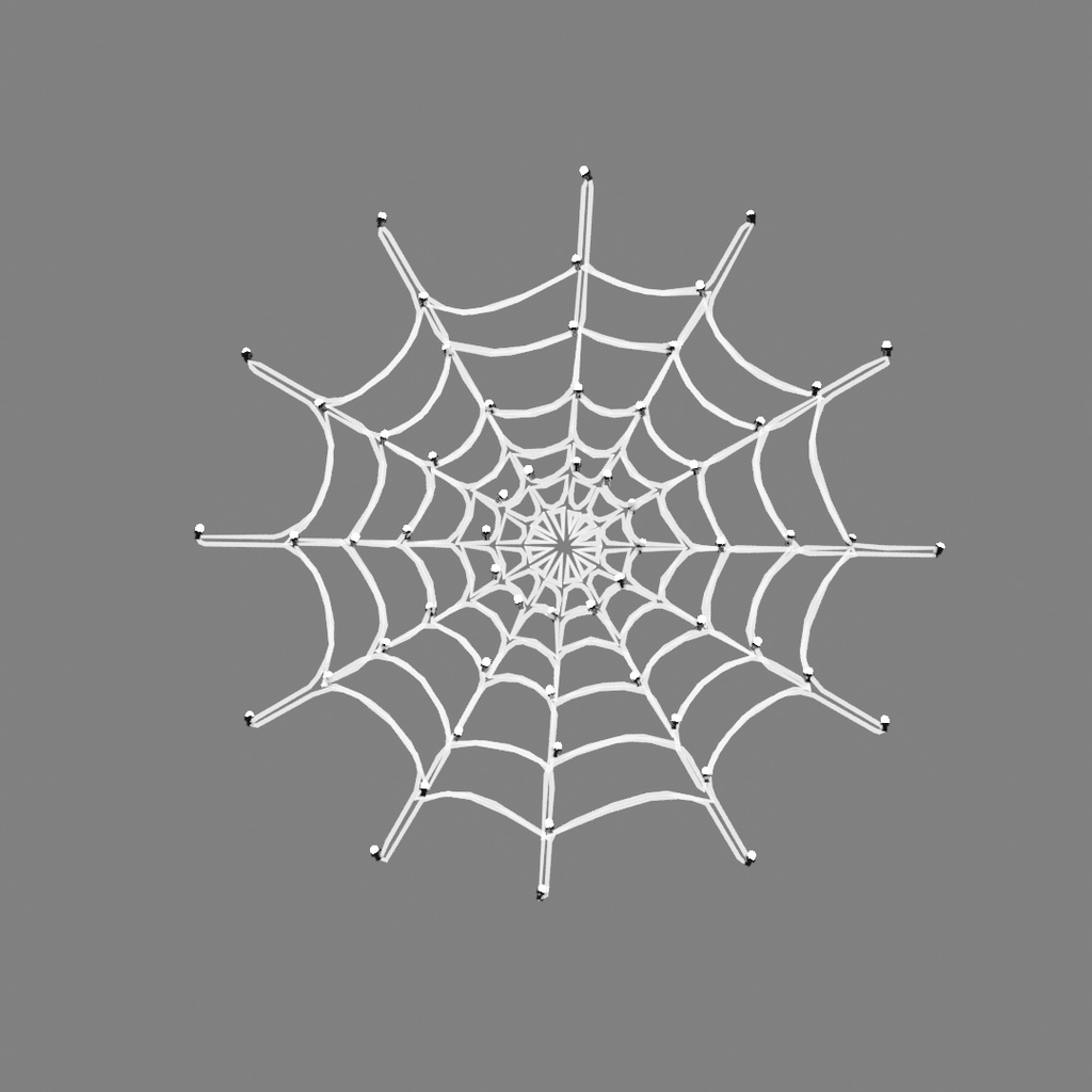 【Blender】 ハロウィンのクモの巣ライト Halloween Spider Web Light