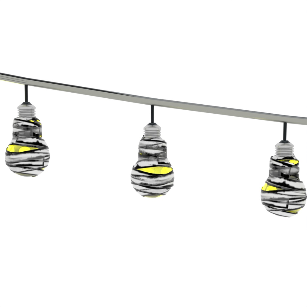 【Blender】 ハロウィンのイルミネーションライト Halloween Illumination Lights