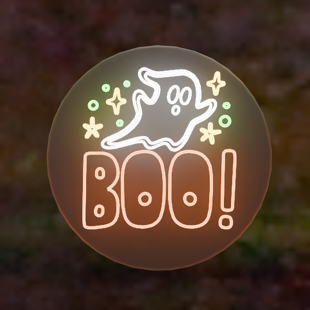 【Blender】 ハロウィンのネオンライト Halloween Neon Lights