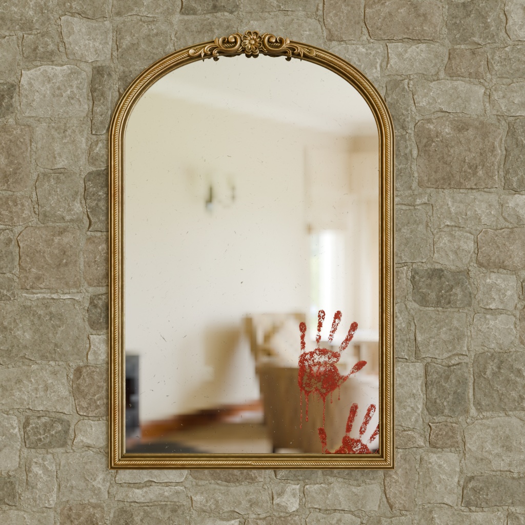 【Blender】 血の手形がついた鏡 The Mirror with Bloodstained Handprints