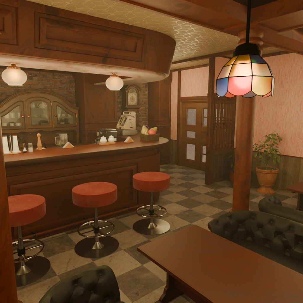 【Blender】 純喫茶 Traditional Japanese coffee shop