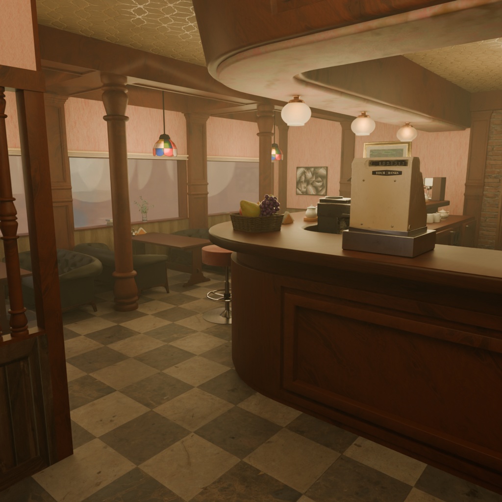 【Blender】 純喫茶 Traditional Japanese coffee shop