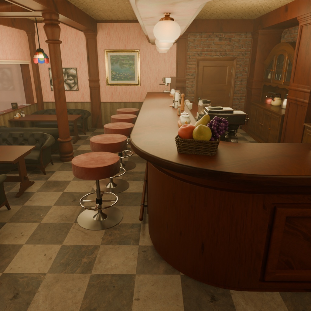 【Blender】 純喫茶 Traditional Japanese coffee shop