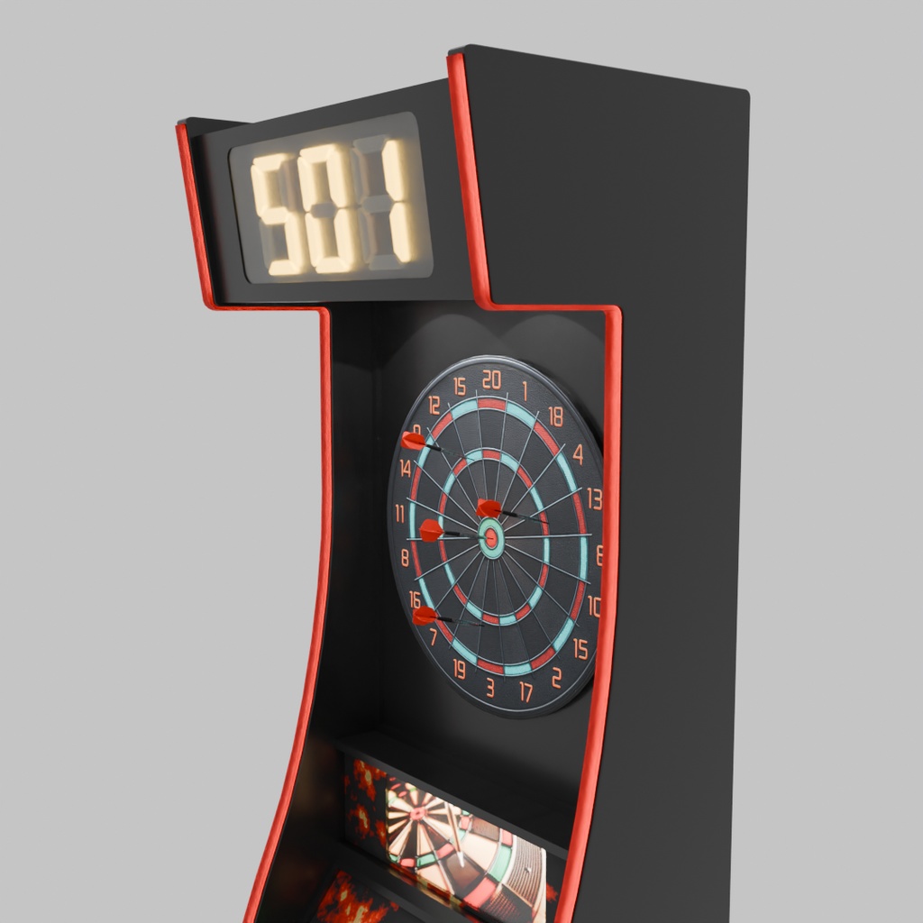 【Blender】 ダーツマシン Darts machine