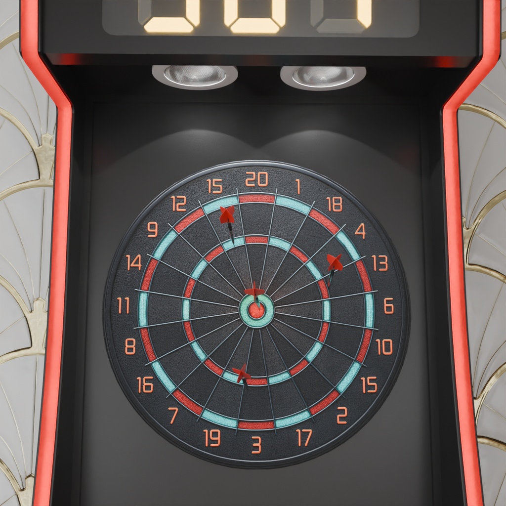 【Blender】 ダーツマシン Darts machine