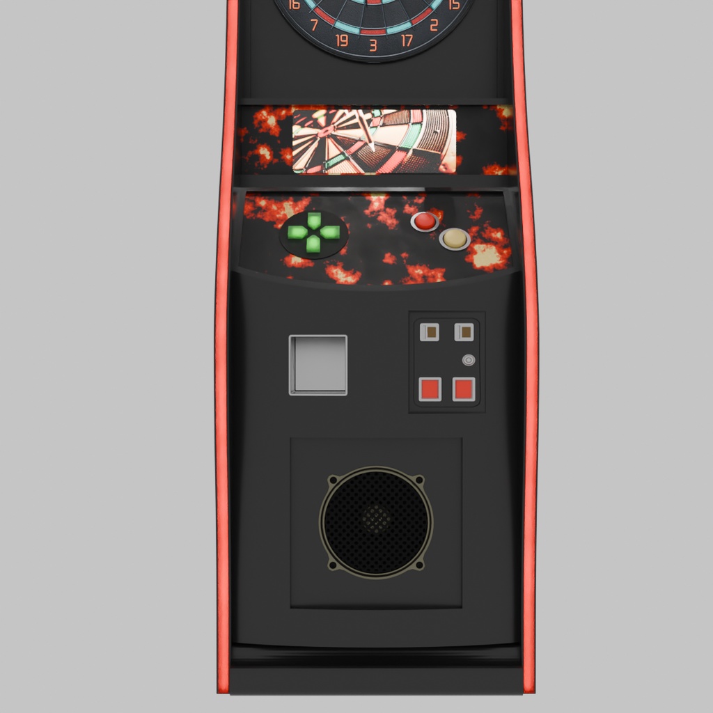 【Blender】 ダーツマシン Darts machine