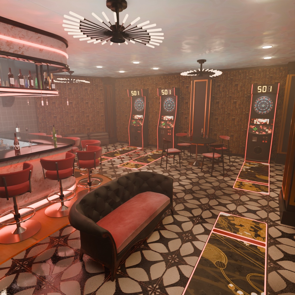 【Blender】 ダーツバー Darts bar