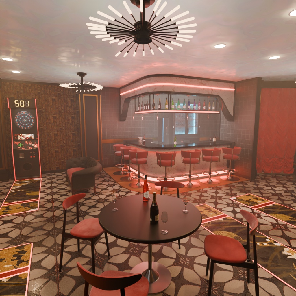 【Blender】 ダーツバー Darts bar