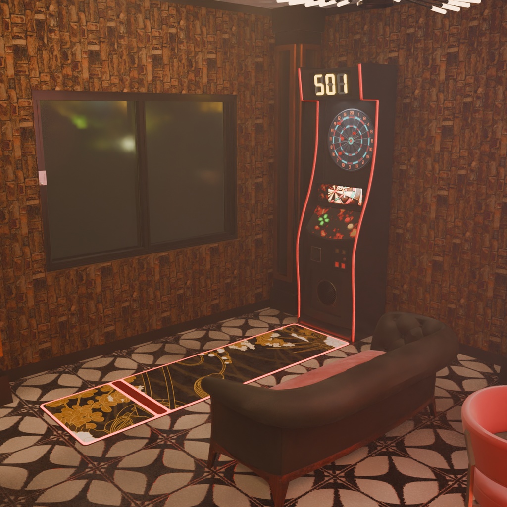 【Blender】 ダーツバー Darts bar