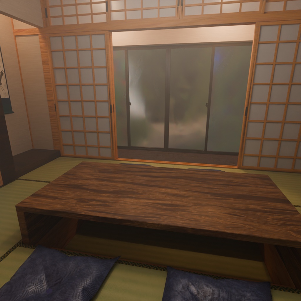 【Blender】 和の間+こたつ Japanese Serenity Room + kotatsu