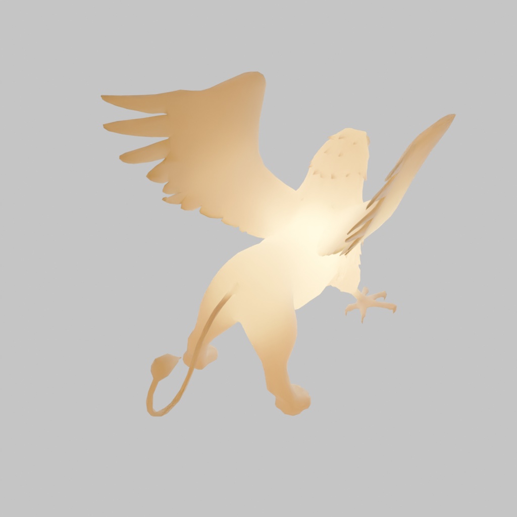 【Blender】 グリフォンの間接照明 Gryphon's Indirect Lighting