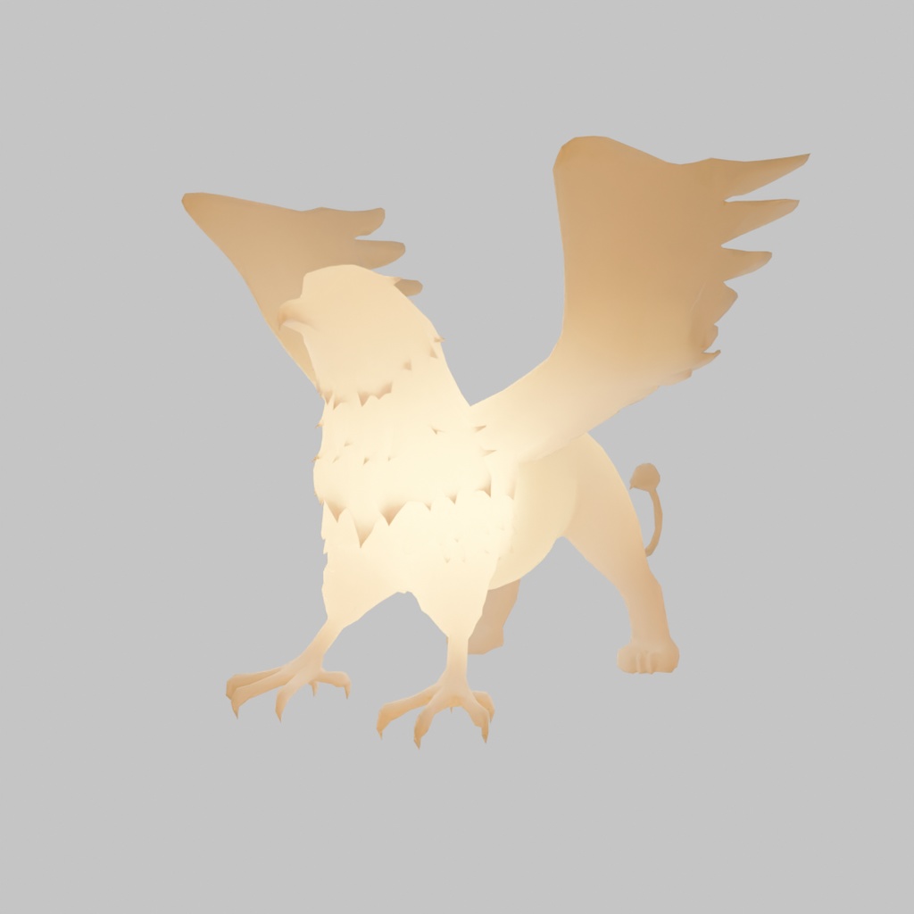 【Blender】 グリフォンの間接照明 Gryphon's Indirect Lighting