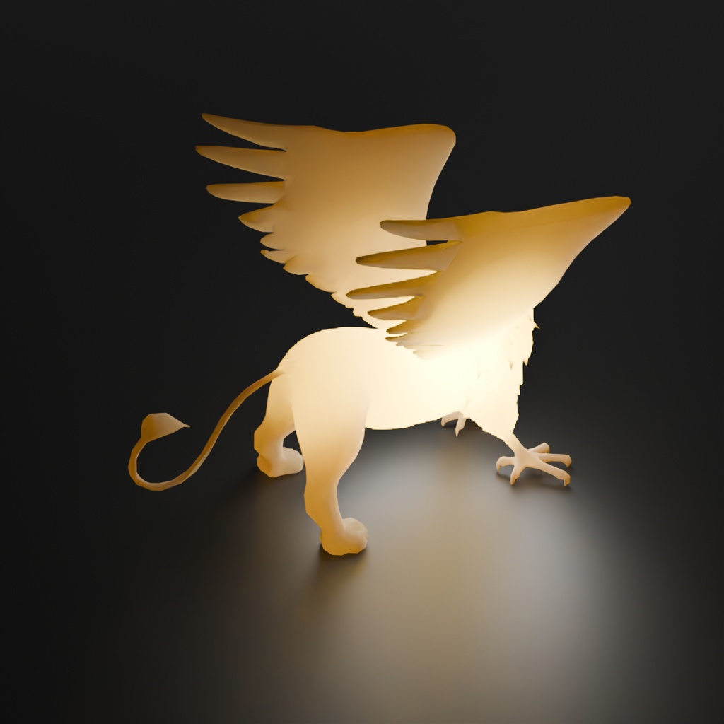【Blender】 グリフォンの間接照明 Gryphon's Indirect Lighting