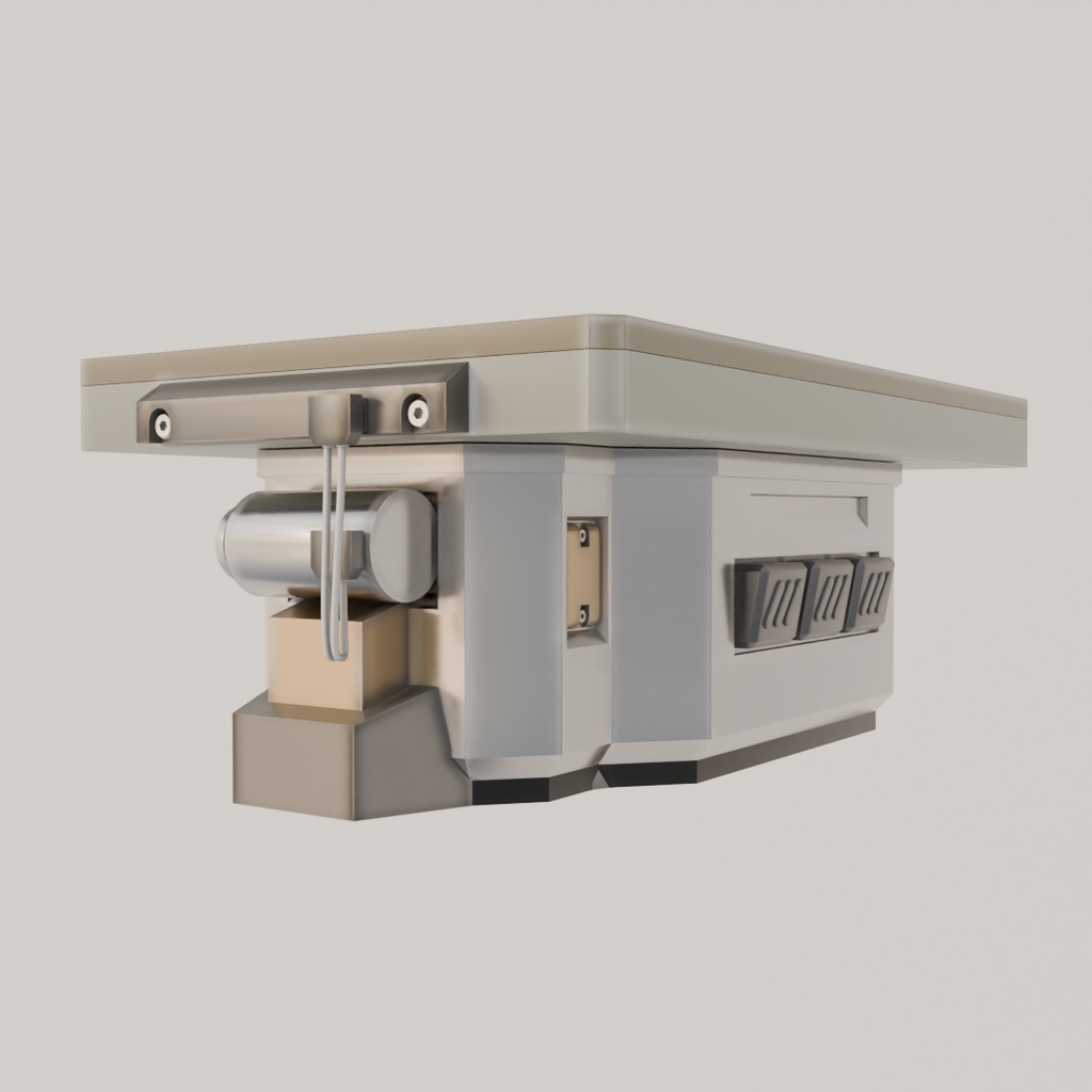 【Blender】 SFのテーブルと長椅子