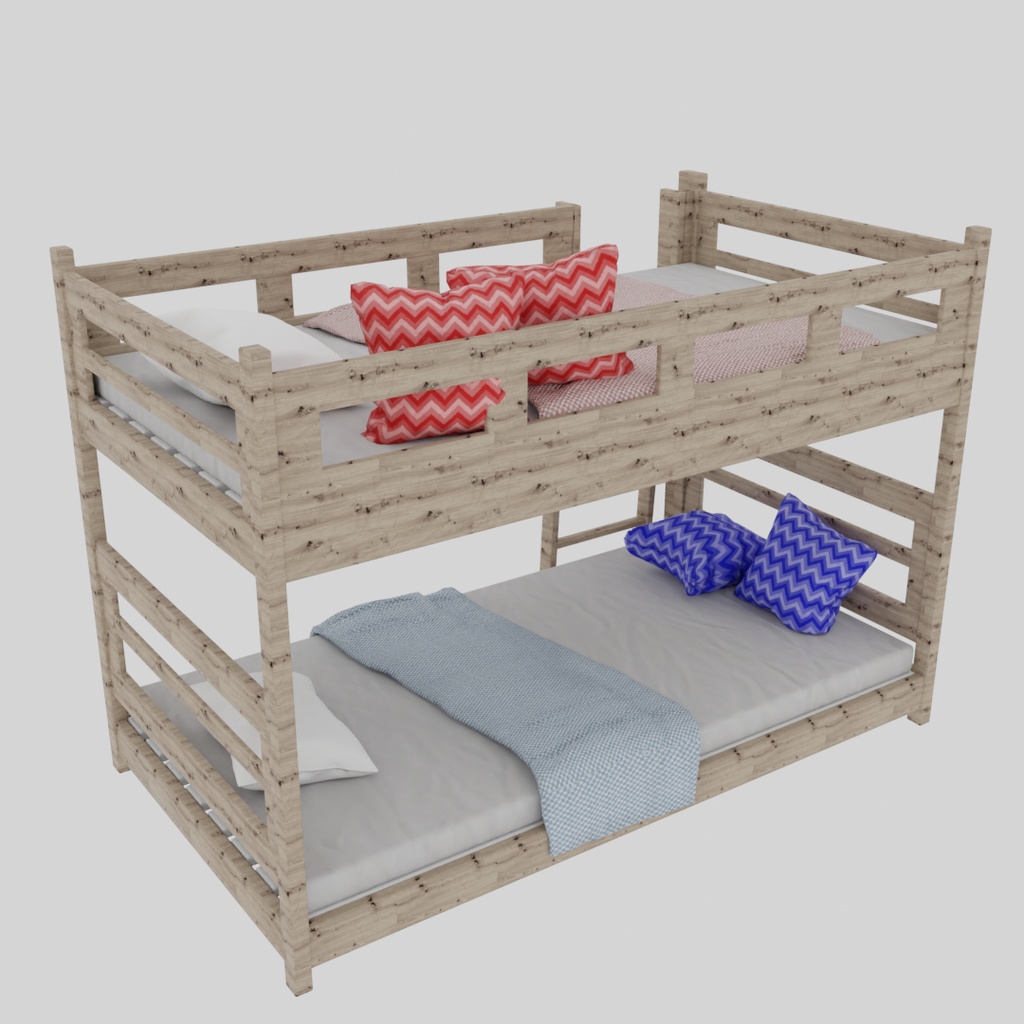 【Blender】 2段ベッド Bunk bed