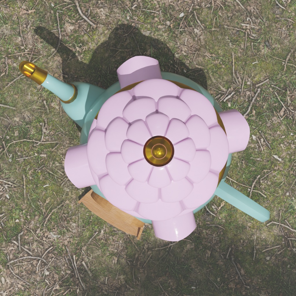 【Blender】 ティーポットの小さなお家 Teapot's Little House