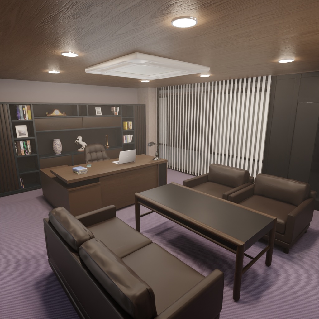 【Blender】 社長室 President's Office