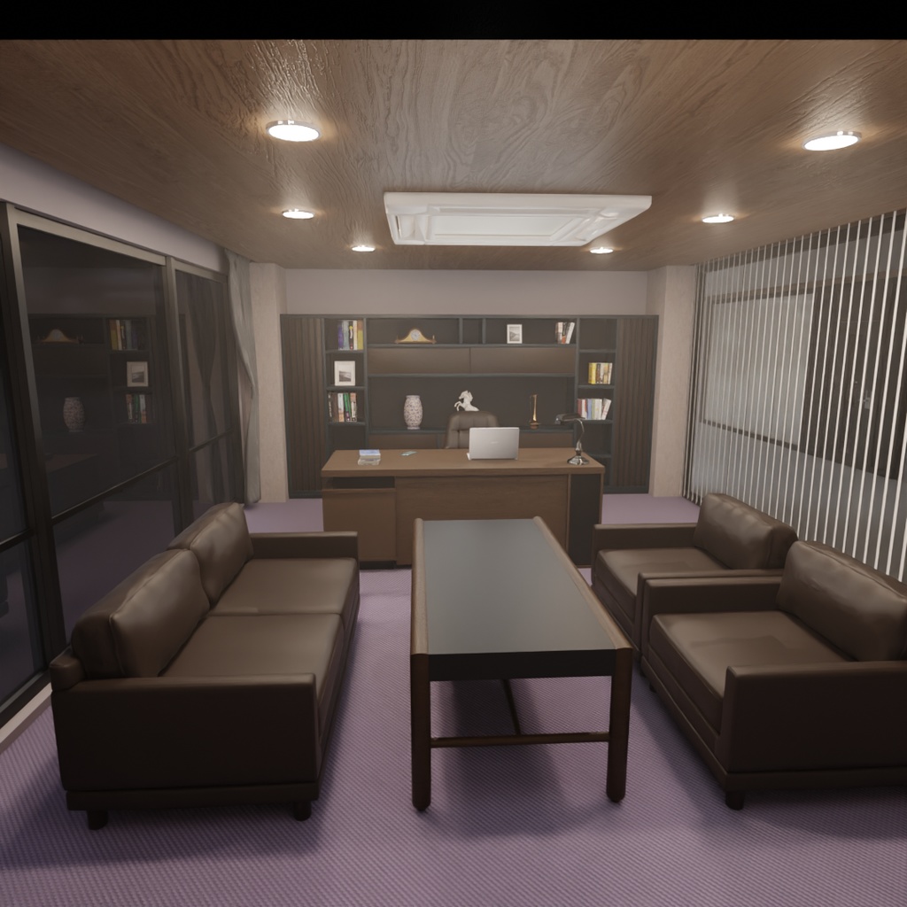 【Blender】 社長室 President's Office