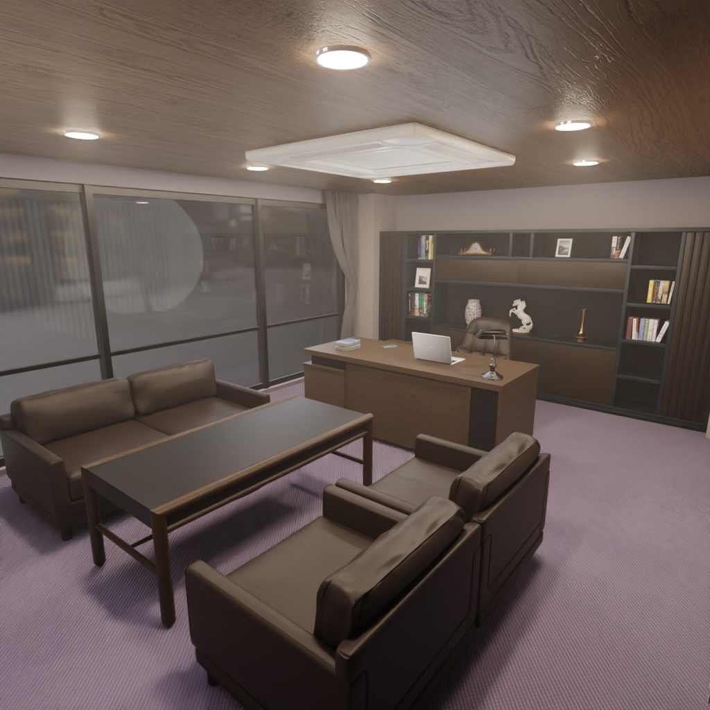 【Blender】 社長室 President's Office