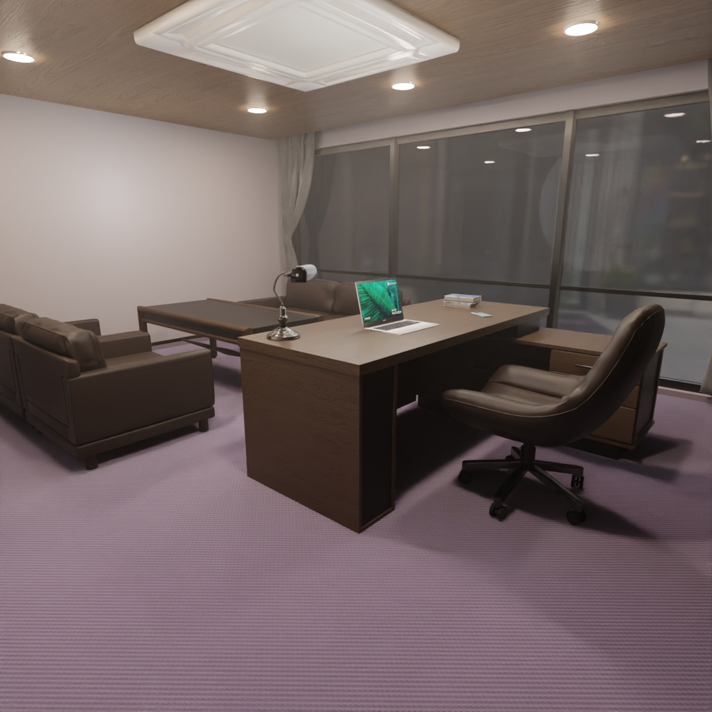 【Blender】 社長室 President's Office