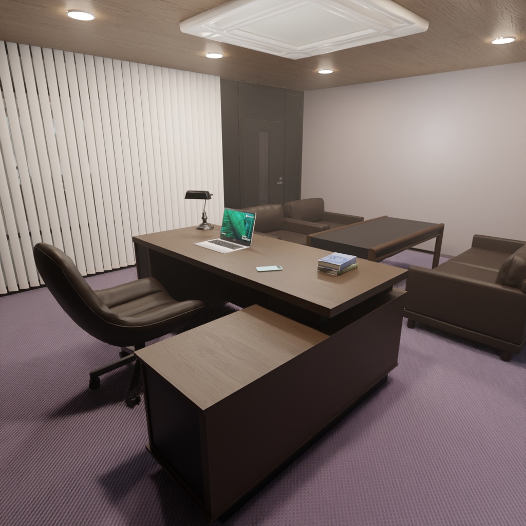 【Blender】 社長室 President's Office