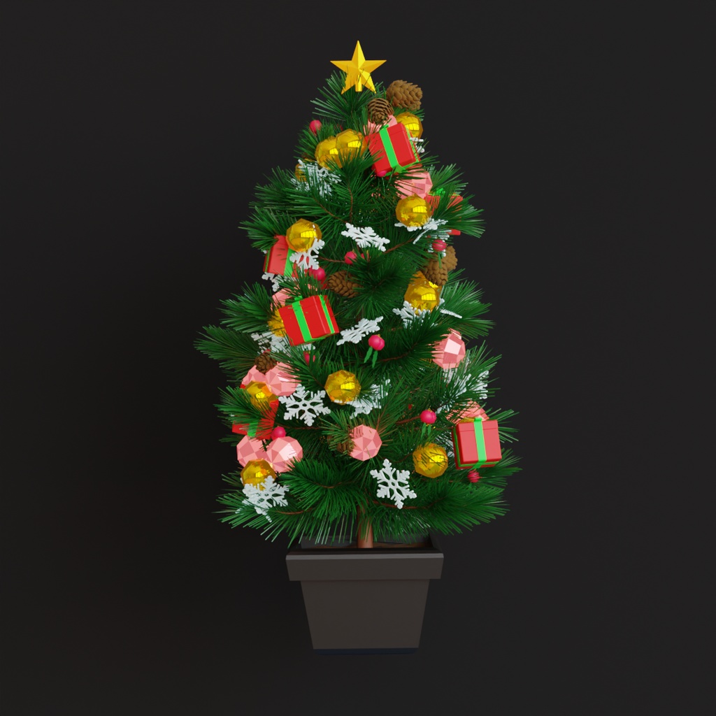 【Blender】 クリスマスアセット Christmas Assets