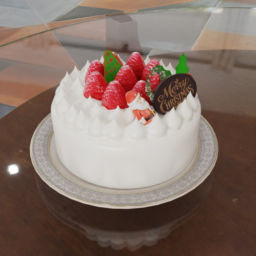 【Blender】 クリスマスの食べ物セット Christmas Food Set