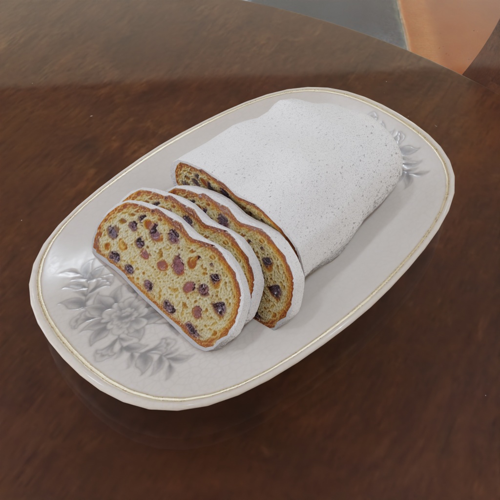 【Blender】 クリスマスの食べ物セット Christmas Food Set