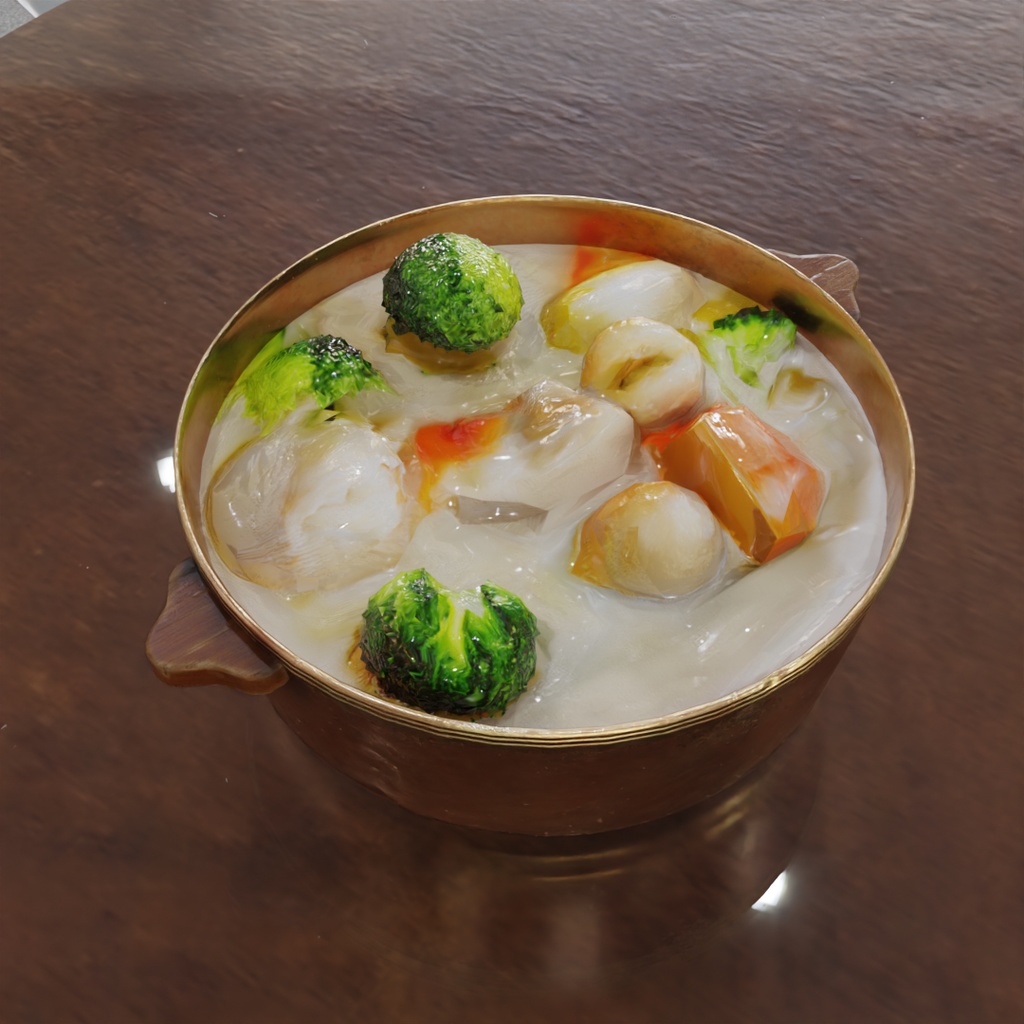 【Blender】 クリスマスの食べ物セット Christmas Food Set