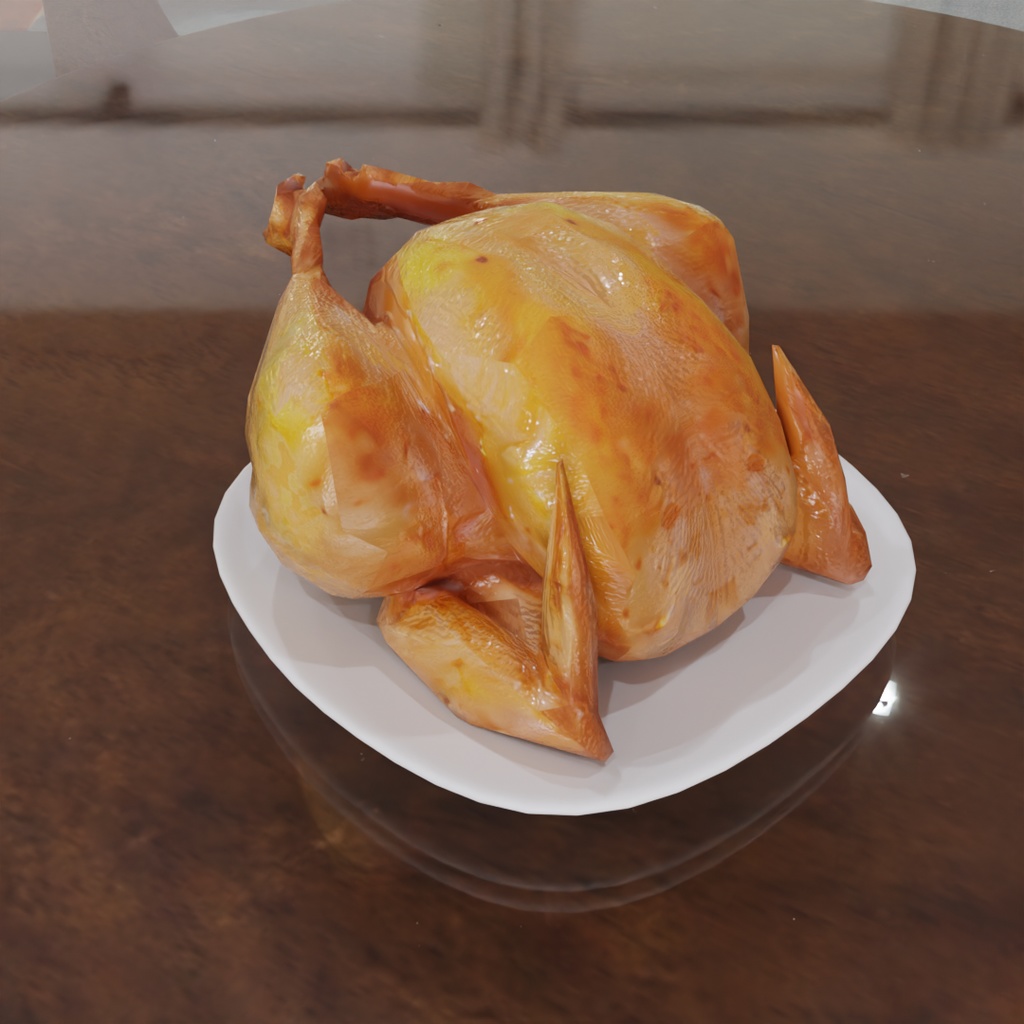 【Blender】 クリスマスの食べ物セット Christmas Food Set