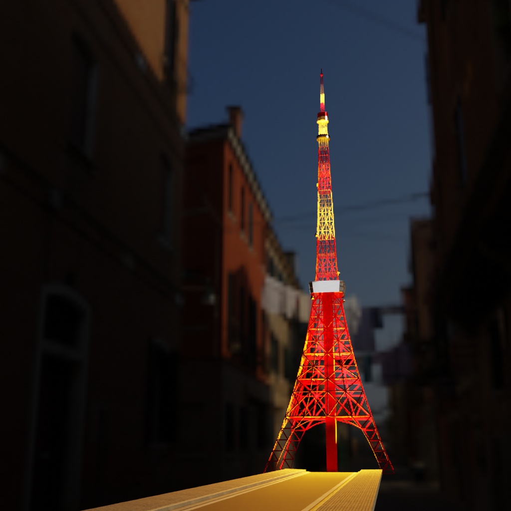 【Blender】 モミの木のイルミネーション Fir Tree Illumination