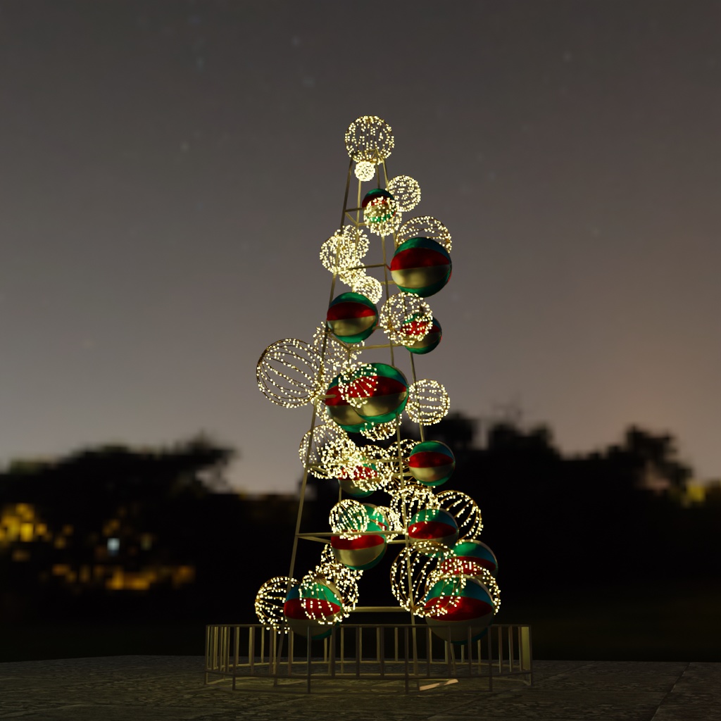 【Blender】 メリディアのイルミネーション　Meridia Illumination