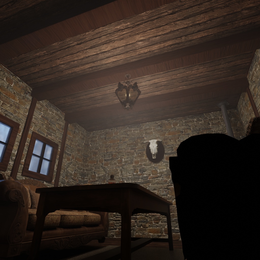 【Blender】 冬の山小屋 Winter Mountain Cabin