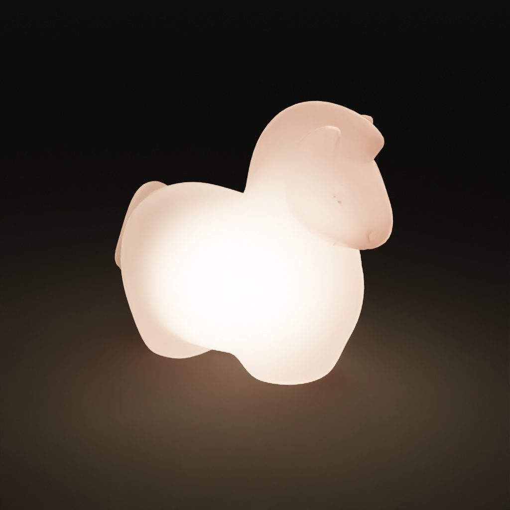 【Blender】 干支の午(馬)の間接照明 Horses Year Indirect Lighting