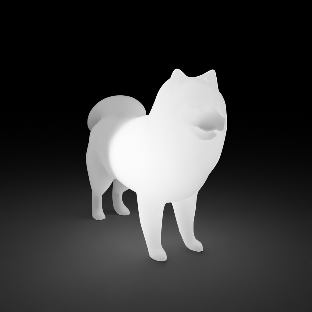 【Blender】 サモエドの間接照明 Indirect Lighting for Samoyed