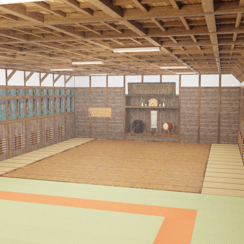 【Blender】 武道場 Dojo