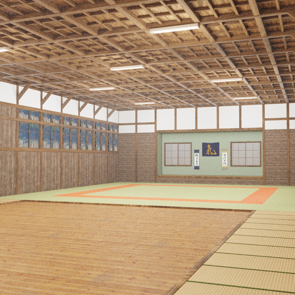 【Blender】 武道場 Dojo