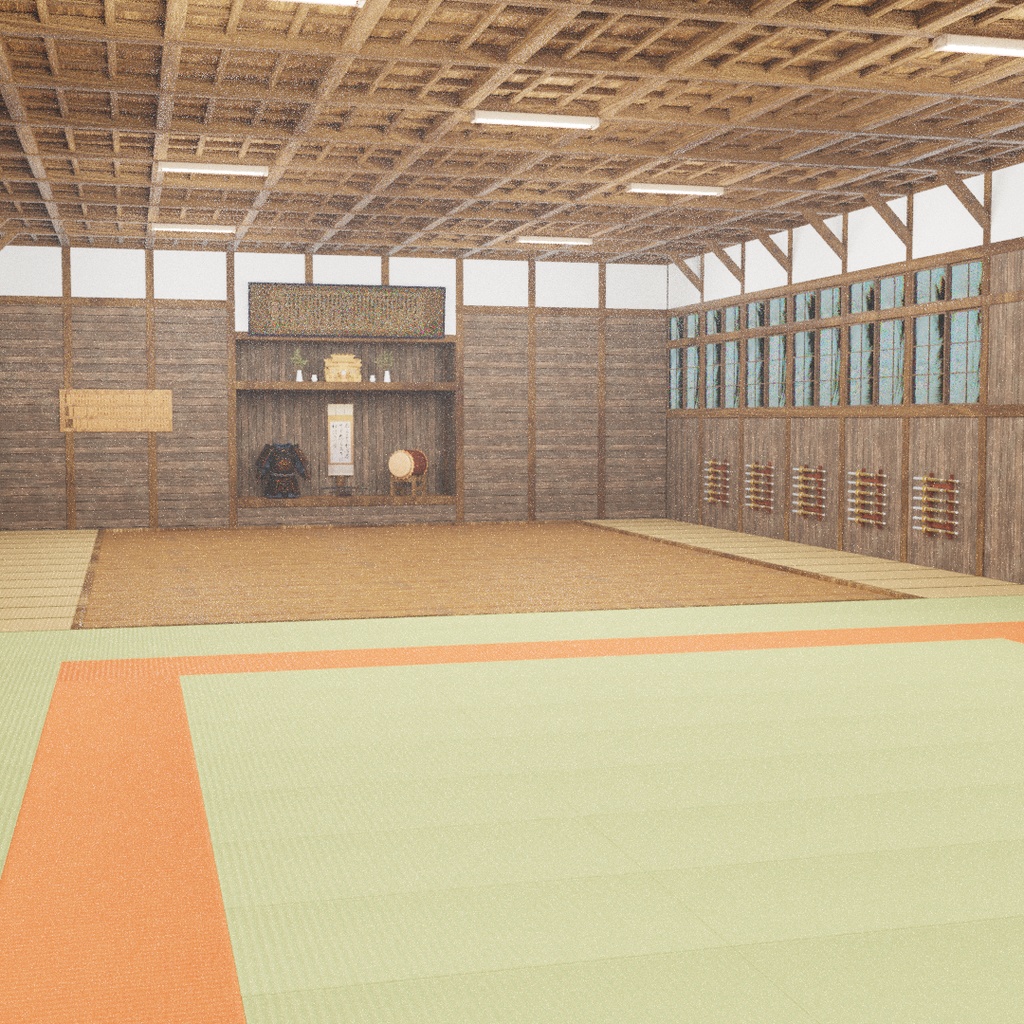 【Blender】 武道場 Dojo
