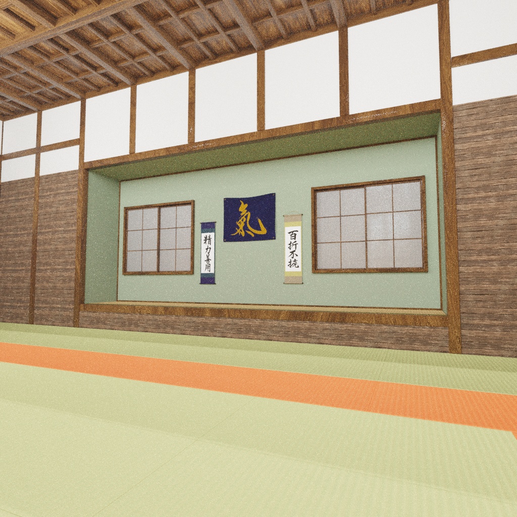 【Blender】 武道場 Dojo
