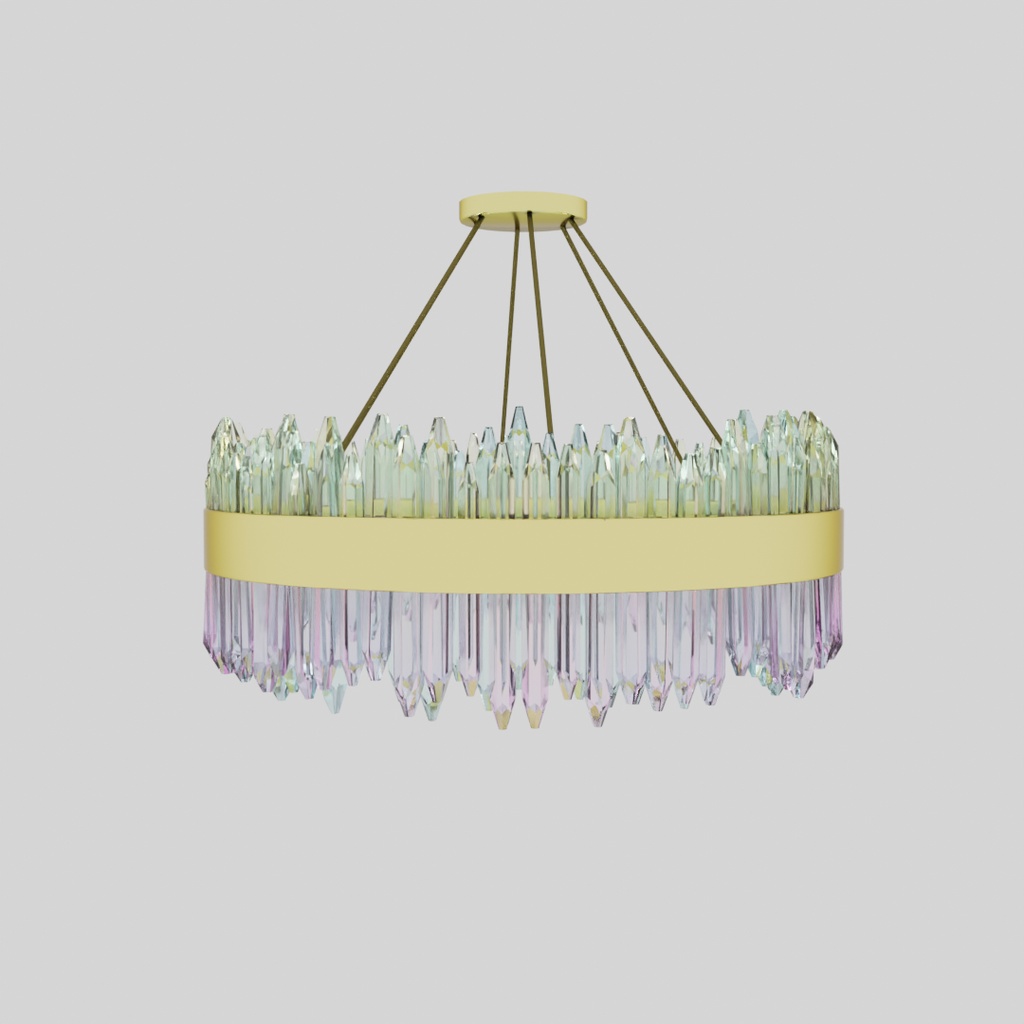 【Blender】 ラウンドシャンデリア Round Chandelier