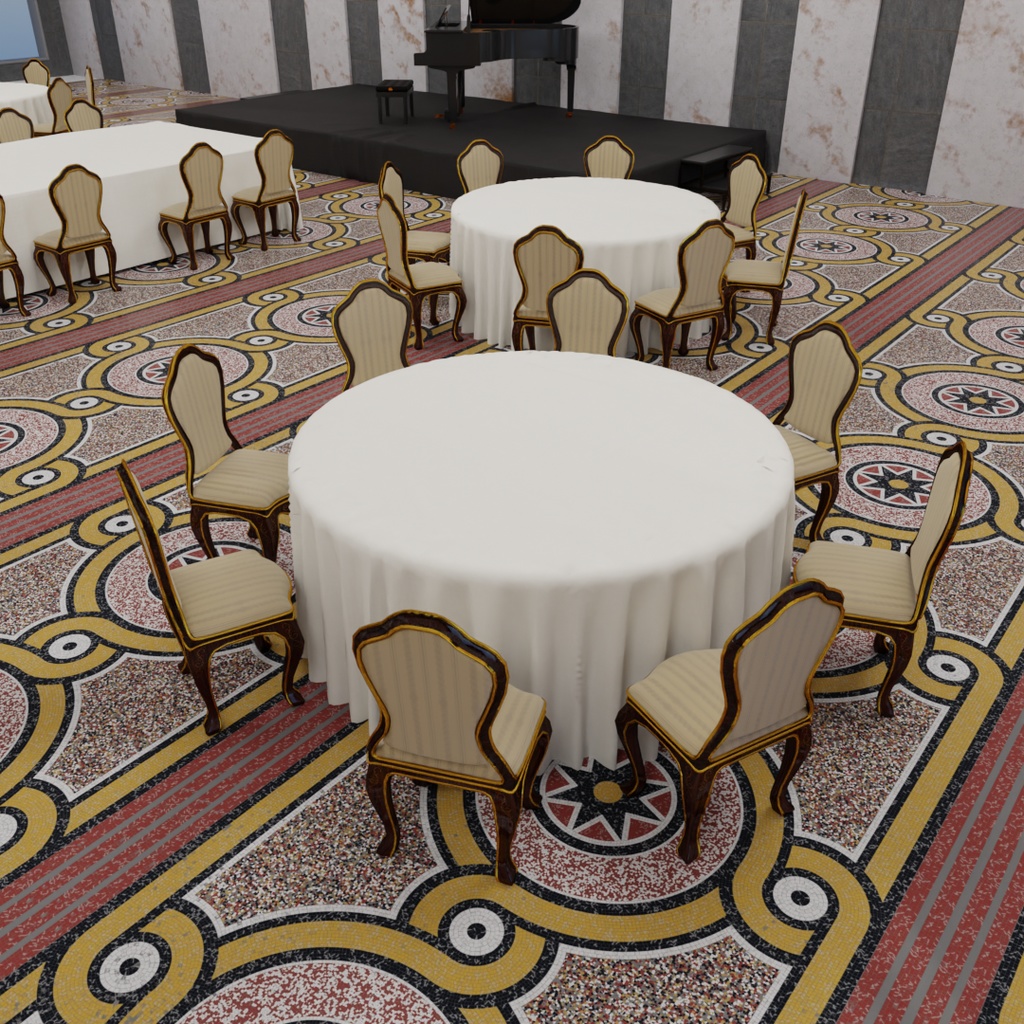 【Blender】 ボールルーム Ballroom