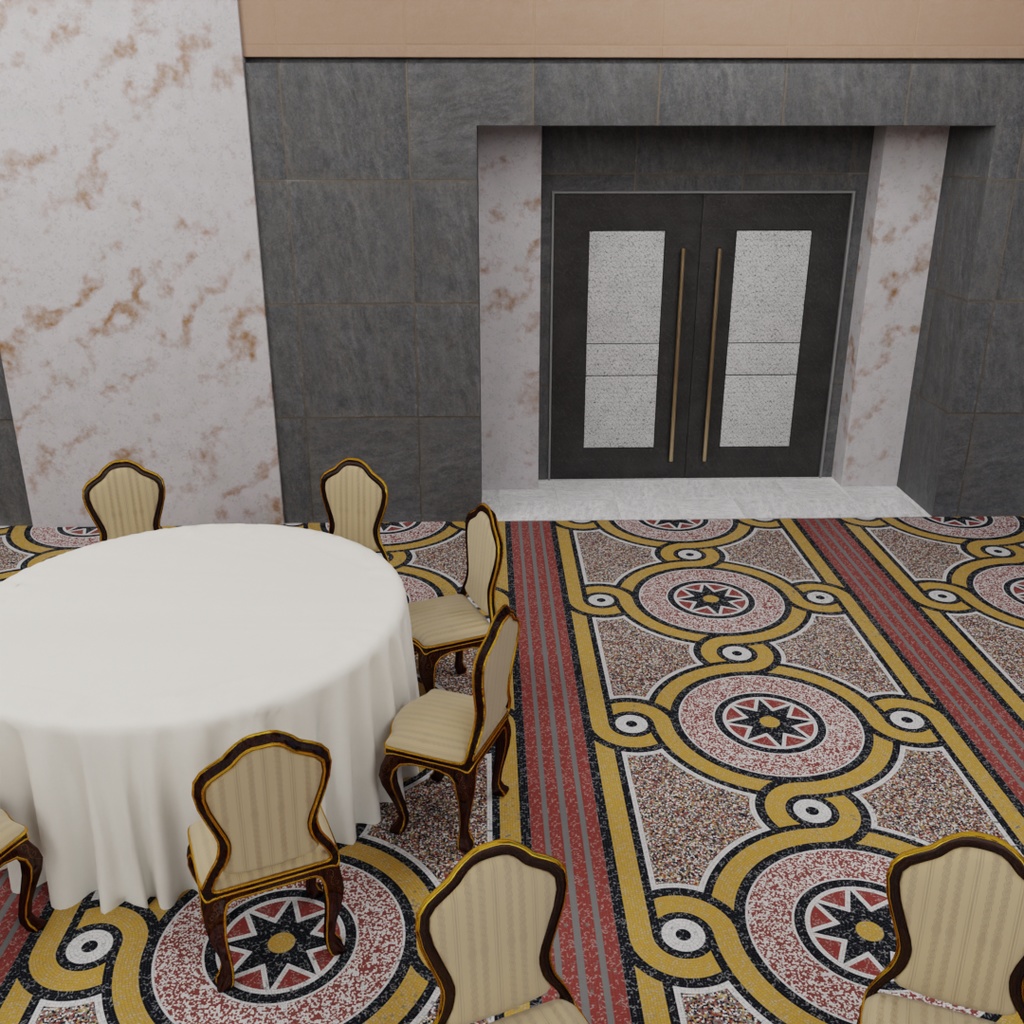 【Blender】 ボールルーム Ballroom