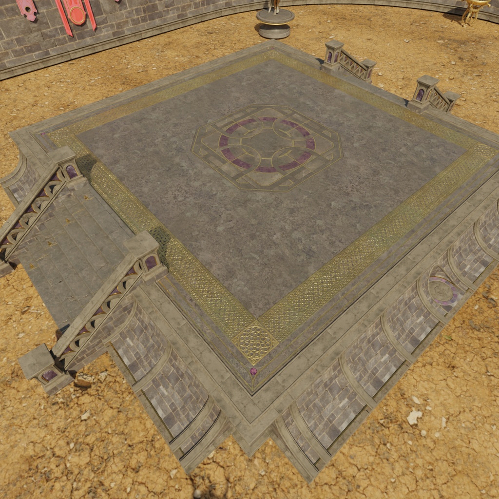 【Blender】 古代の野外闘技場 Ancient Outdoor Colosseum