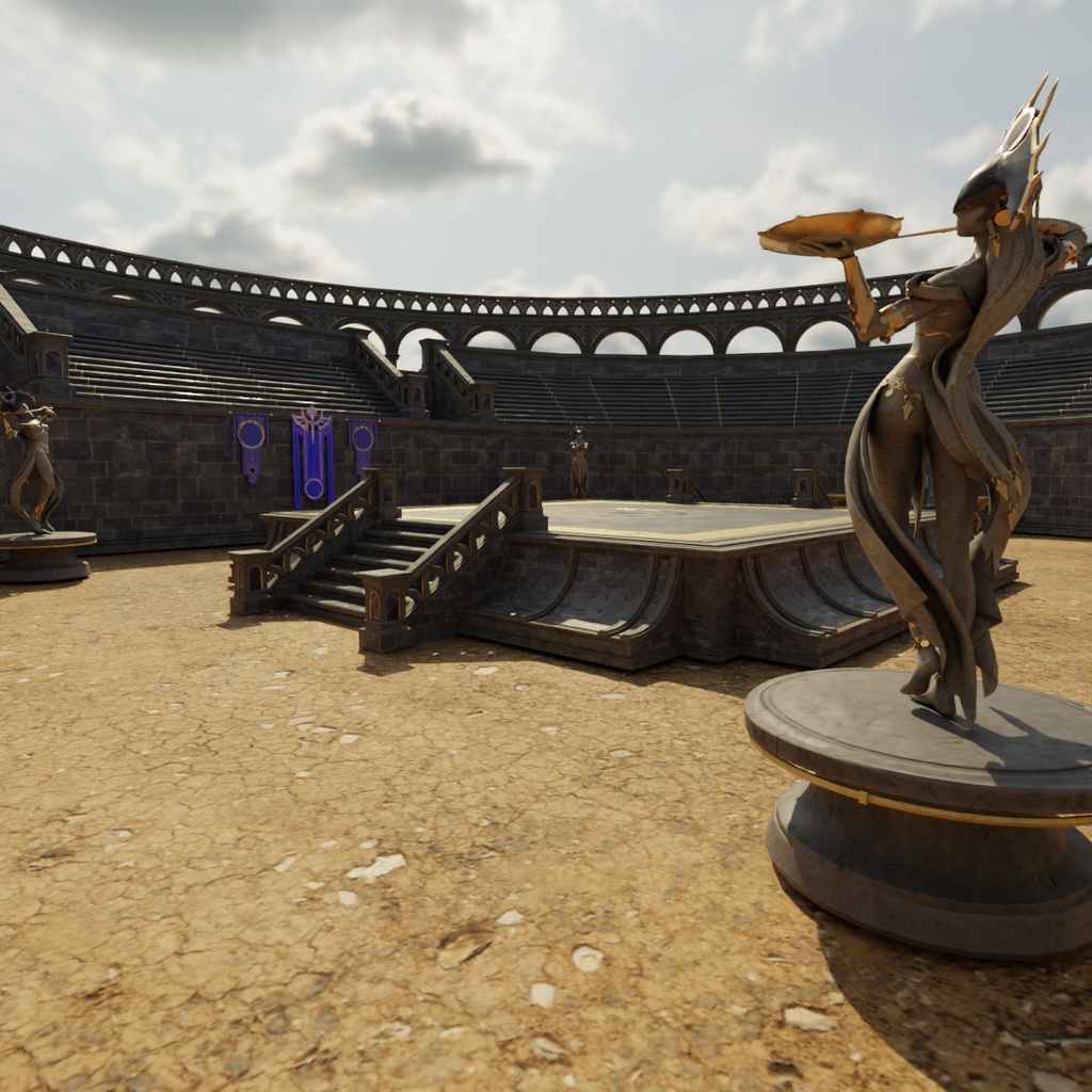 【Blender】 古代の野外闘技場 Ancient Outdoor Colosseum