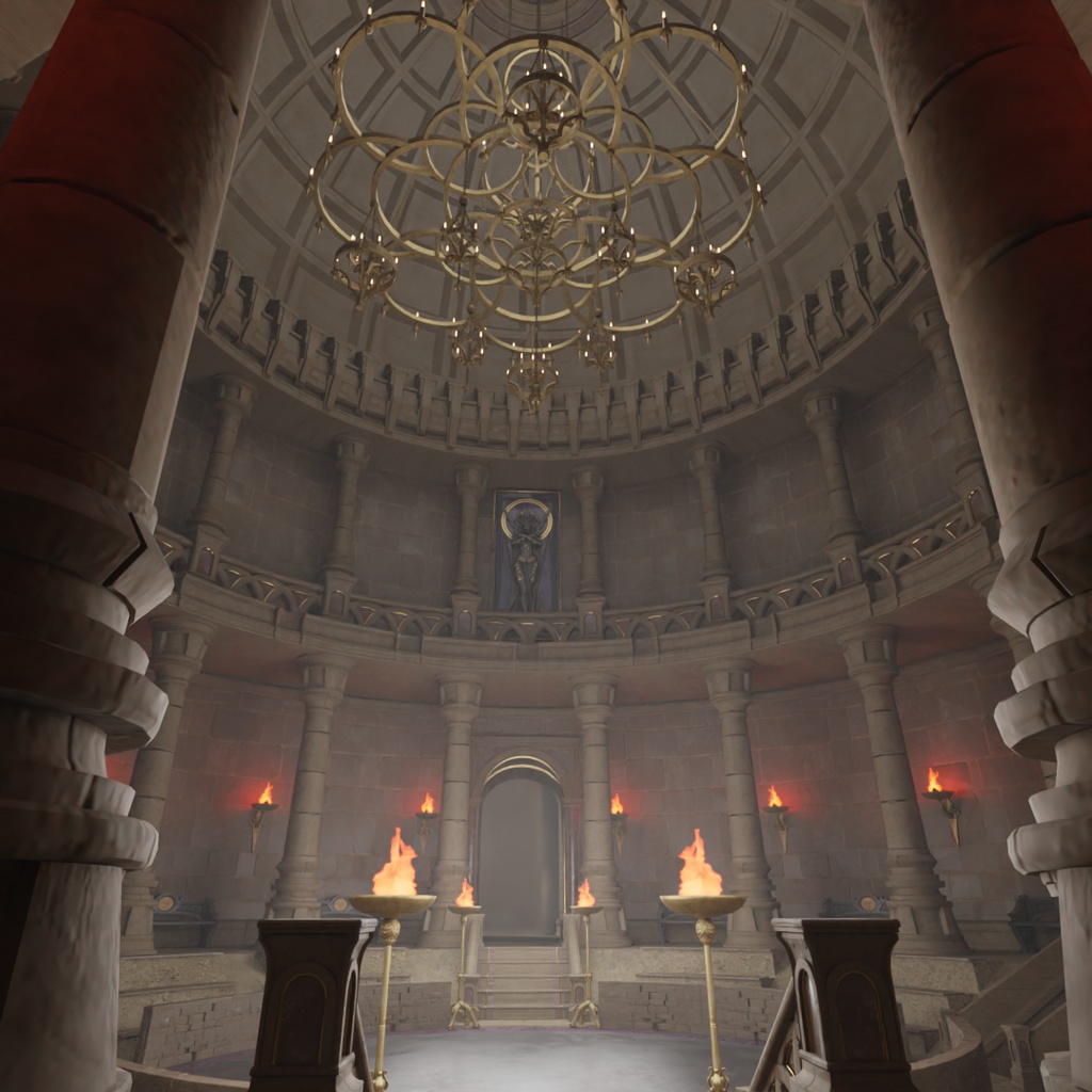 【Blender】 古代の室内闘技場 Ancient indoor arena