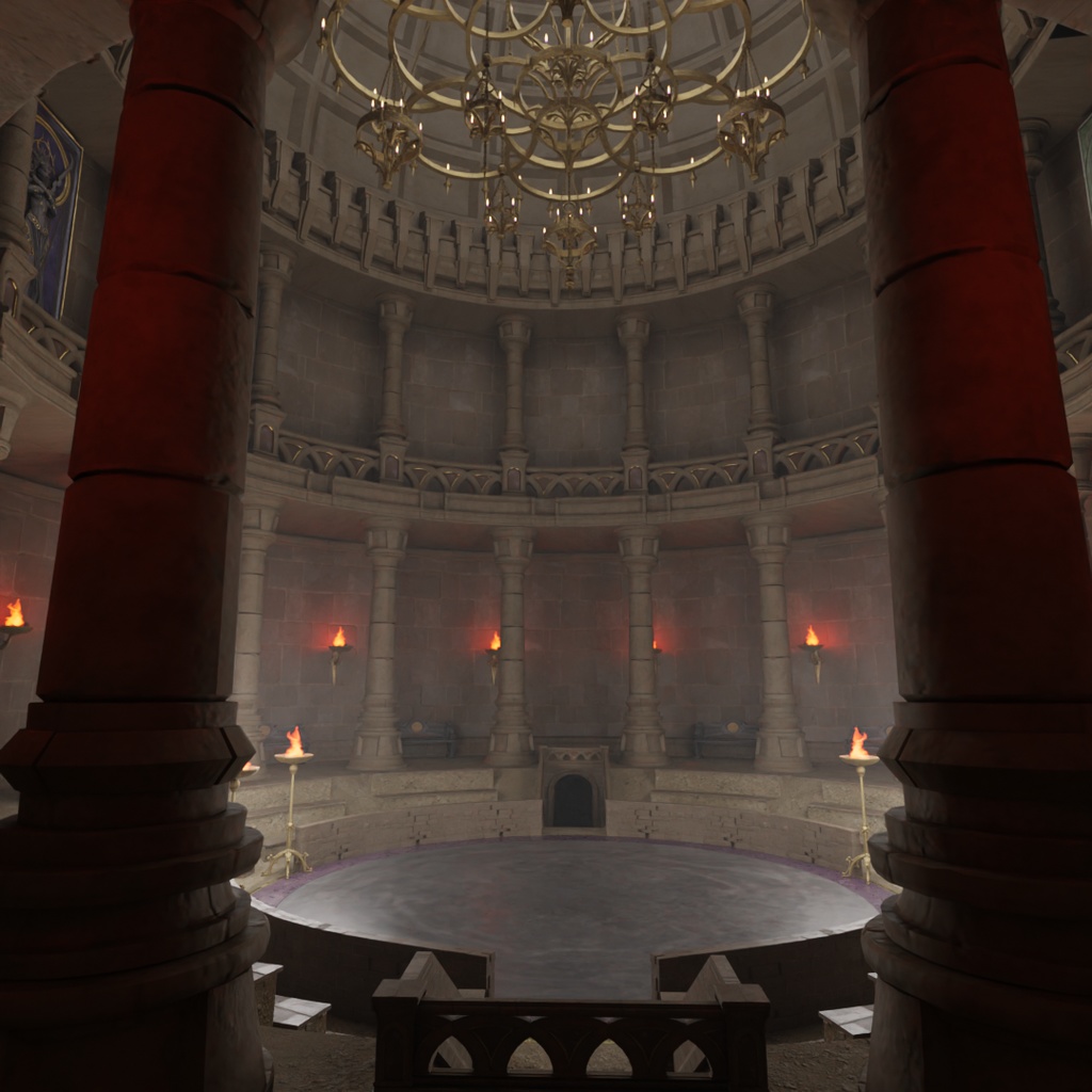 【Blender】 古代の室内闘技場 Ancient indoor arena