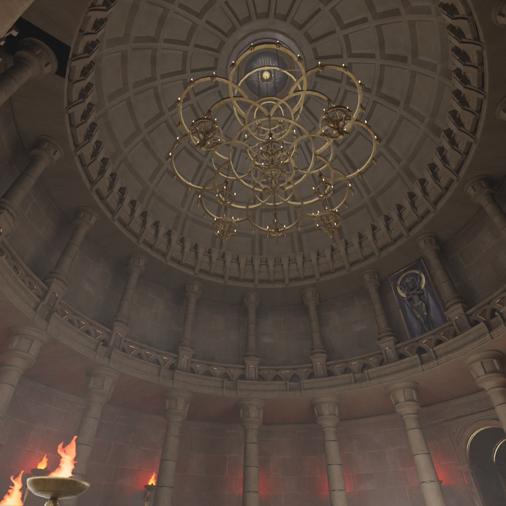 【Blender】 古代の室内闘技場 Ancient indoor arena