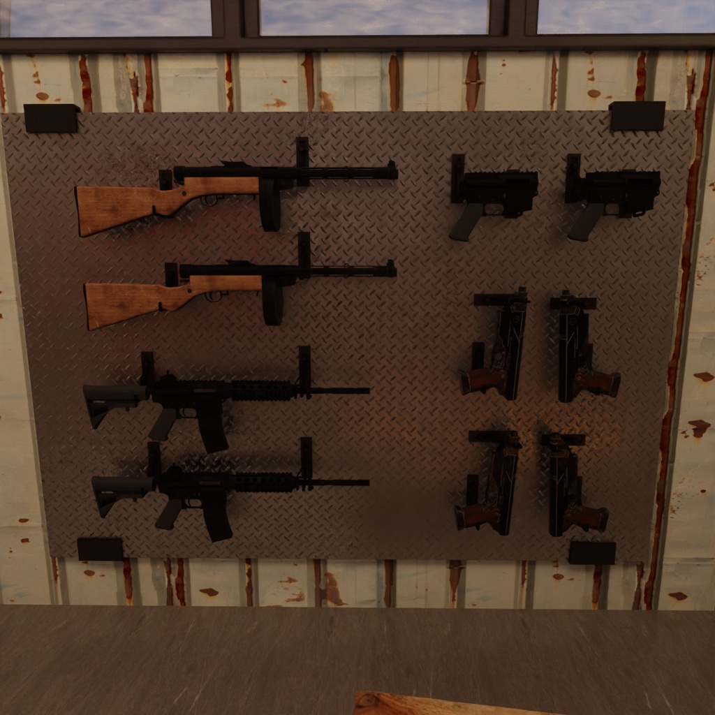 【Blender】 室内サバイバルゲームルーム Indoor Survival Game Room