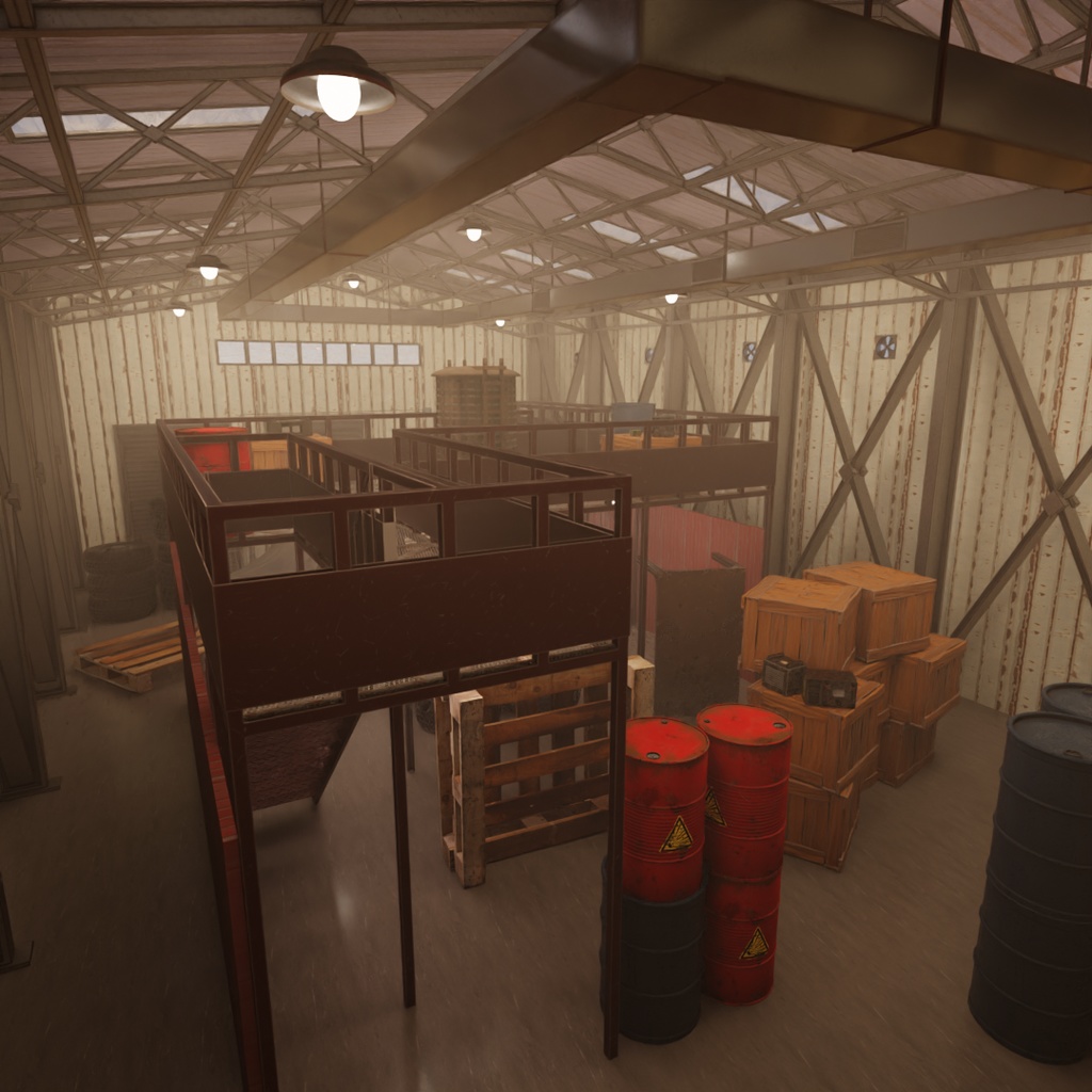 【Blender】 室内サバイバルゲームルーム Indoor Survival Game Room